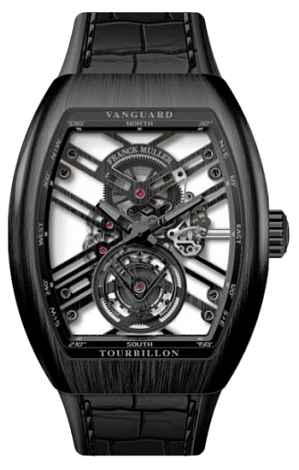 Buy Replica Franck Muller Vanguard Tourbillon Skeleton V 45 T SQT BL Ti watch
